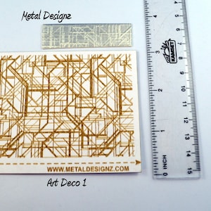 Laser Cut Texture Paper - Rolling Mill Pattern - Art Deco 1