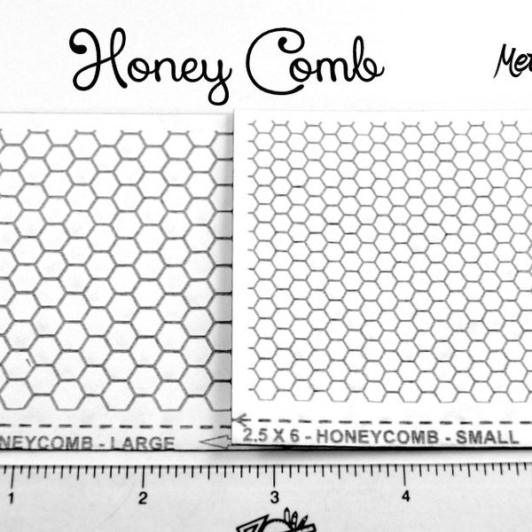 Laser Cut Texture Paper - Rolling Mill Pattern - Honey Comb