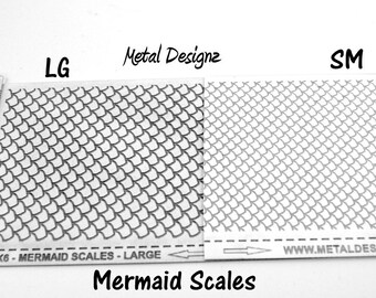 Laser Cut Texture Paper - Rolling Mill Pattern - Mermaid Scales