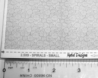 Laser Cut Texture Paper - Rolling Mill Pattern - Spirals