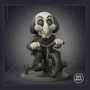 1930年代の漫画風「ソウ」のビリー人形、3Dプリント用.STLファイル