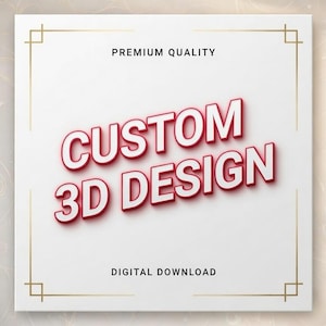 Basic Custom 3D Print File (stl, step, glb, plies, obj, fbx, 3mf) - Personalisiertes Design
