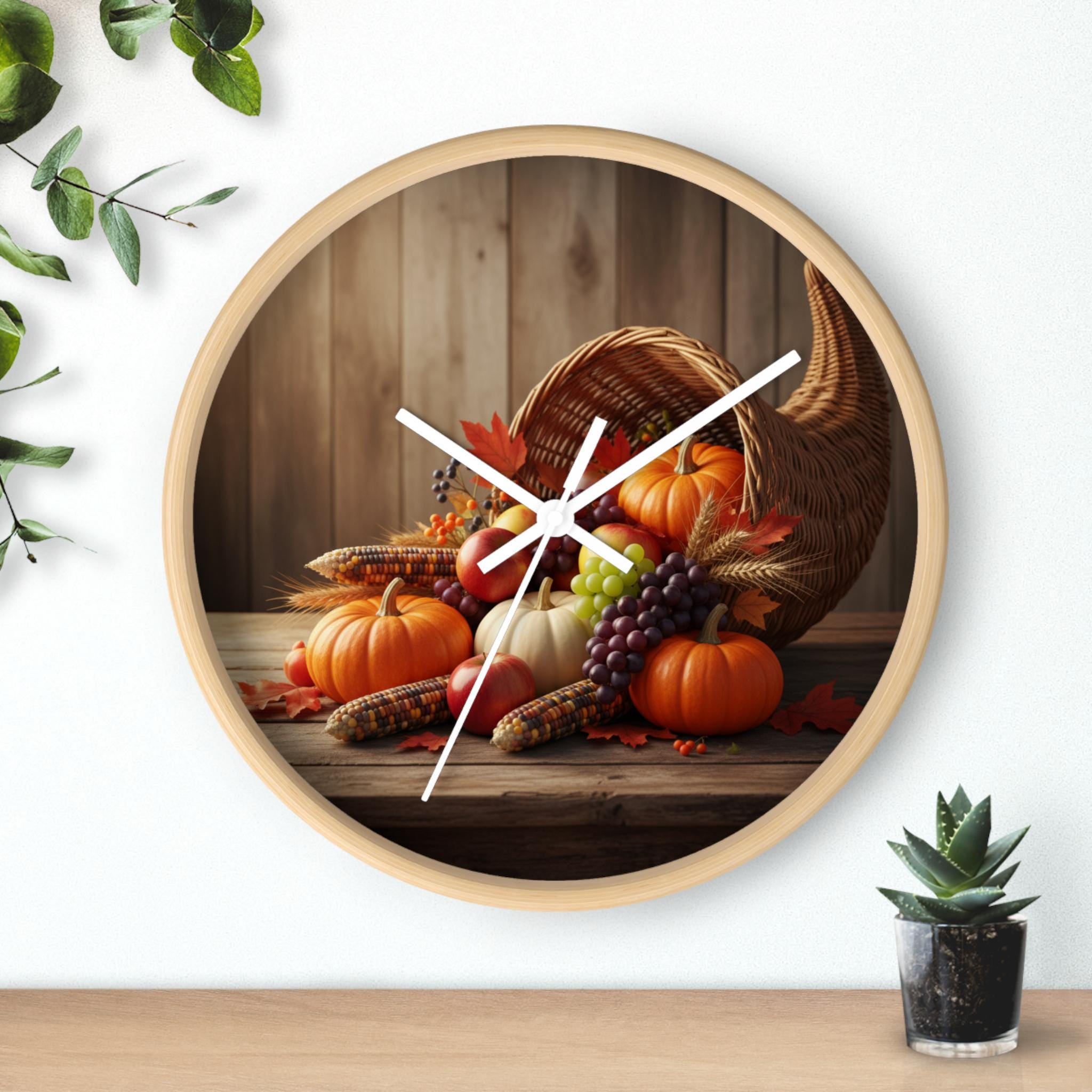 Cornucopia Clock - Etsy