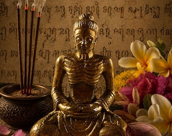 Brahma Kumbara Wealth Ascetic Statue | Golden Prosperity Symbol | Javanese Mysticism| Fortune Collectible