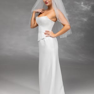 Classic White Bridal Veil - Women\'s Wedding Accessory Wedding Veil,Bridal Veil,Veils for Women Wedding,2 Tiers  main image 4