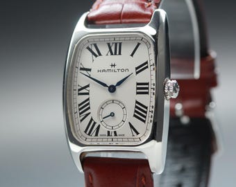 ハミルトン アメリカンクラシック ボルトン H134210 (ほぼ新品同様) クォーツ 27mm メンズ腕時計