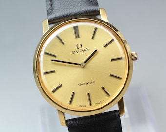 Vintage Omega Geneve Cal.625 Ref.111.0108 (Near Mint)  Manual Wind  34mm Gold Dial Men's watch