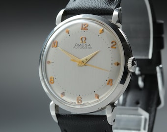 1950s OMEGA Automatic Cal.351 Ref.2445-3  (Near MINT) Bumper Vintage Men's Watch #1735
