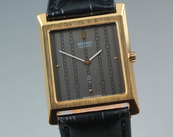 New Batt & Belt [Exc+5] Vintage SEIKO 2620-5150 Chario 28mm Quartz men watch