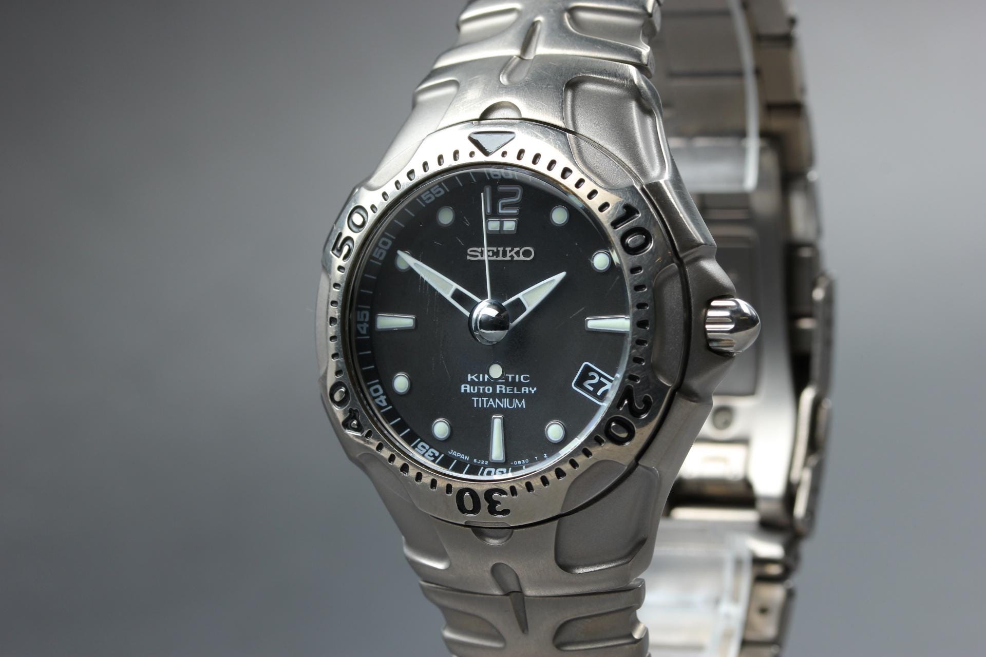 SEIKO キネティック　チタニウム Seiko Kinetic Titanium Watch - Etsy Canada