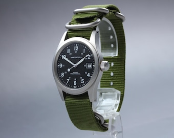 Hamilton Khaki Action 6301 (near MINT) Silver Dial Date 37mm