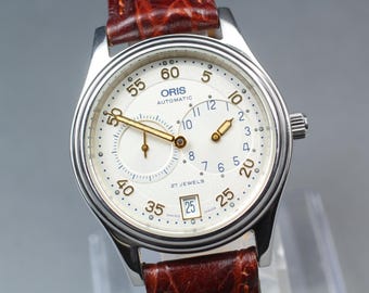1990s ORIS Regulator Classic 7473 (Near Mint) Automatic Small Second 35mm Men's watch