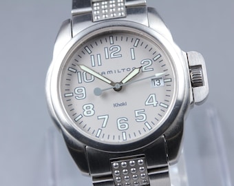 Hamilton Khaki Action 6301 (Near MINT) Silver Dial Date 37mm Quartz Men's Watch