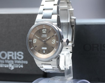 AS-IS ORIS 7560 (Exc+5)  Automatic Williams F1 brown Dial Day Date Men's watch