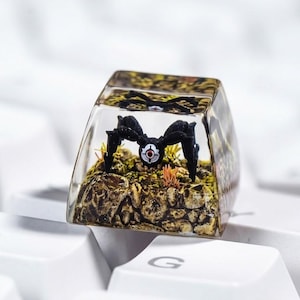 ARC Raiders Spider Artisan Keycap per tastiera meccanica, tasto personalizzato in resina, accessorio unico per PC da gaming, regalo artigianale