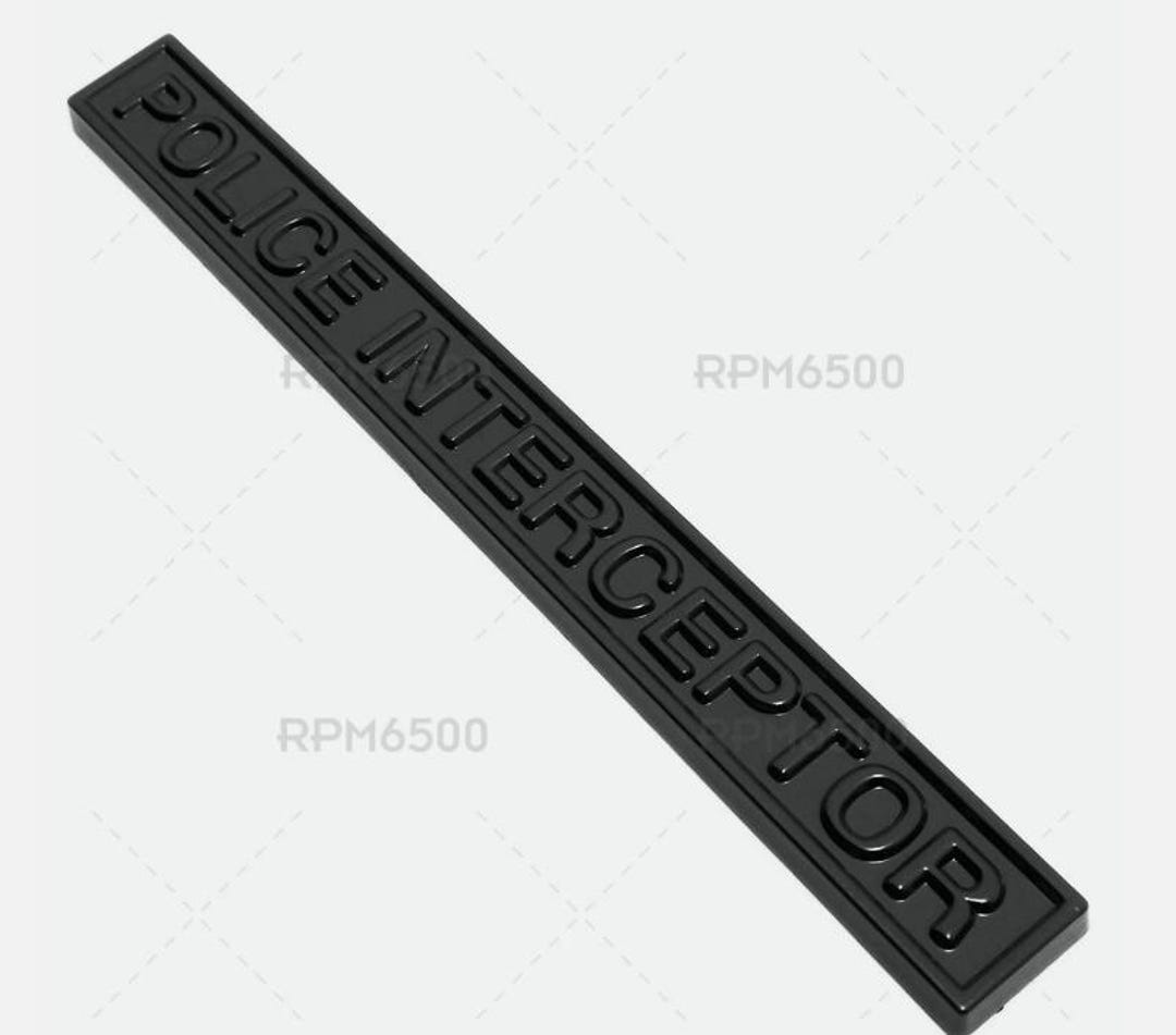 Universal Interceptor_police Car Logo Badge 3D Decal Sticker Emblem ...