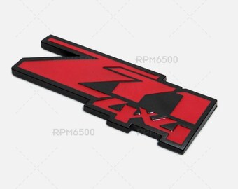 Chevy GMC Z71 4x4 Parafango Bagagliaio Portellone Posteriore Lettera Logo Emblema Distintivo Sport Nero Rosso