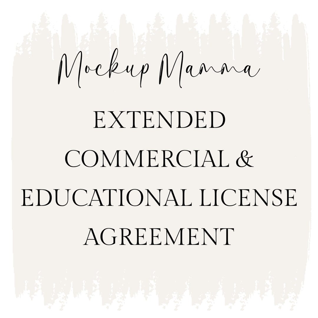 Extended Commercial & Educational License Agreement - Etsy Australia