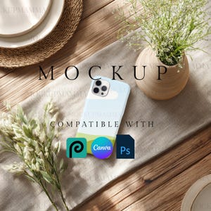 Iphone Phone Case Mockup Bundle, Prinitfy Tough Case Mock up, Canva Drag and Drop Device Mockup, PSD Phone Case Mock Up, Instant Download