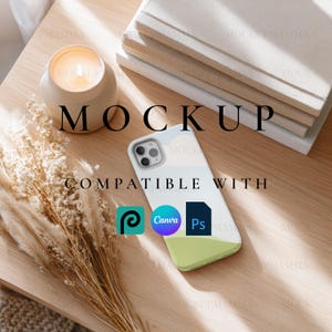 Iphone Phone Case Mockup Bundle, Prinitfy Tough Case Mock up, Canva Drag and Drop Device Mockup, PSD Phone Case Mock Up, Instant Download