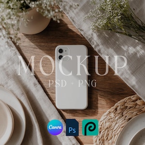 Iphone Phone Case Mockup Bundle, Prinitfy Tough Case Mock up, Canva Drag and Drop Device Mockup, PSD Phone Case Mock Up, Instant Download
