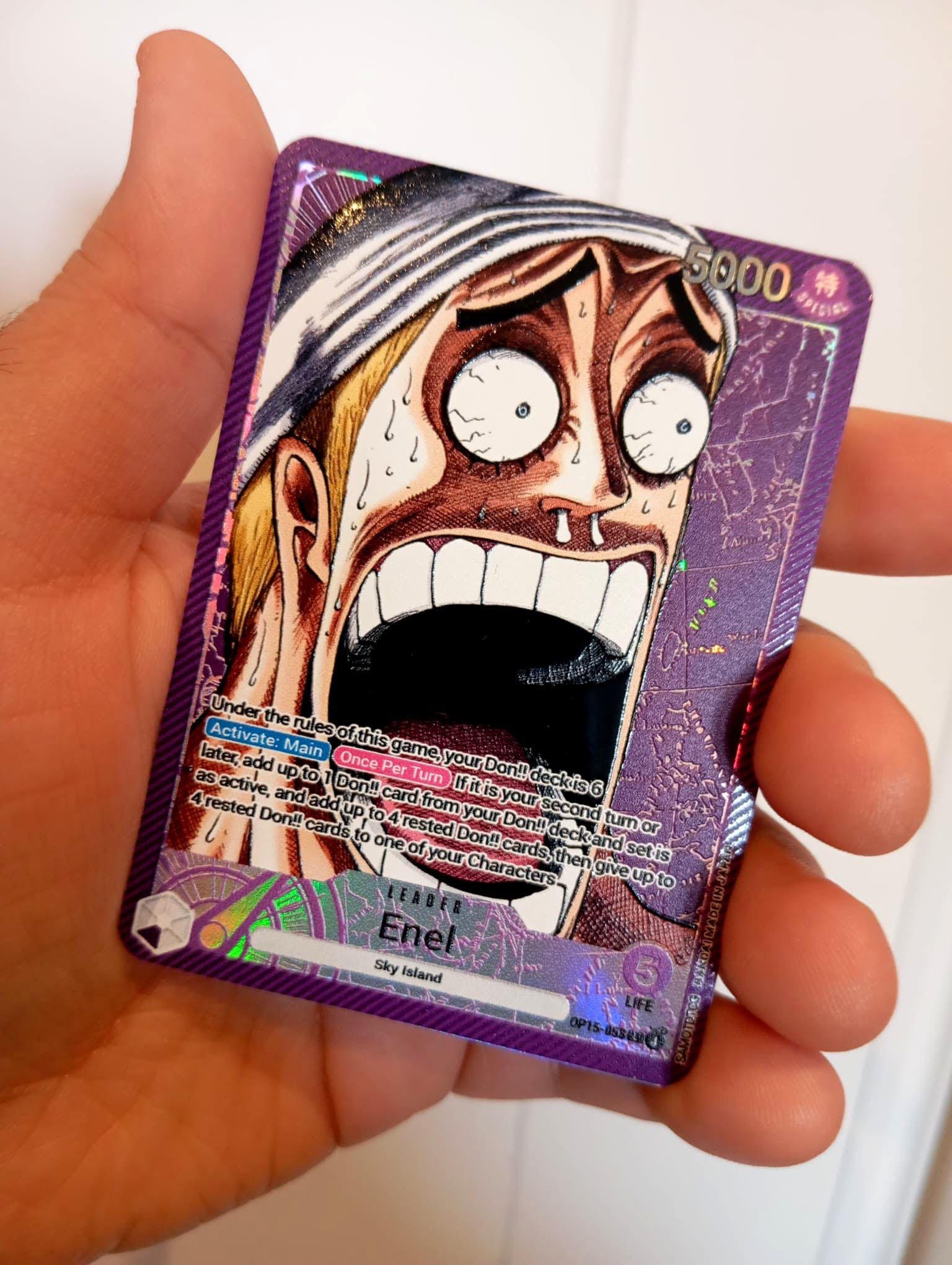 one piece card game enel leader One Piece - Adventure on Kami's Island - Enel (Leader) main image 1