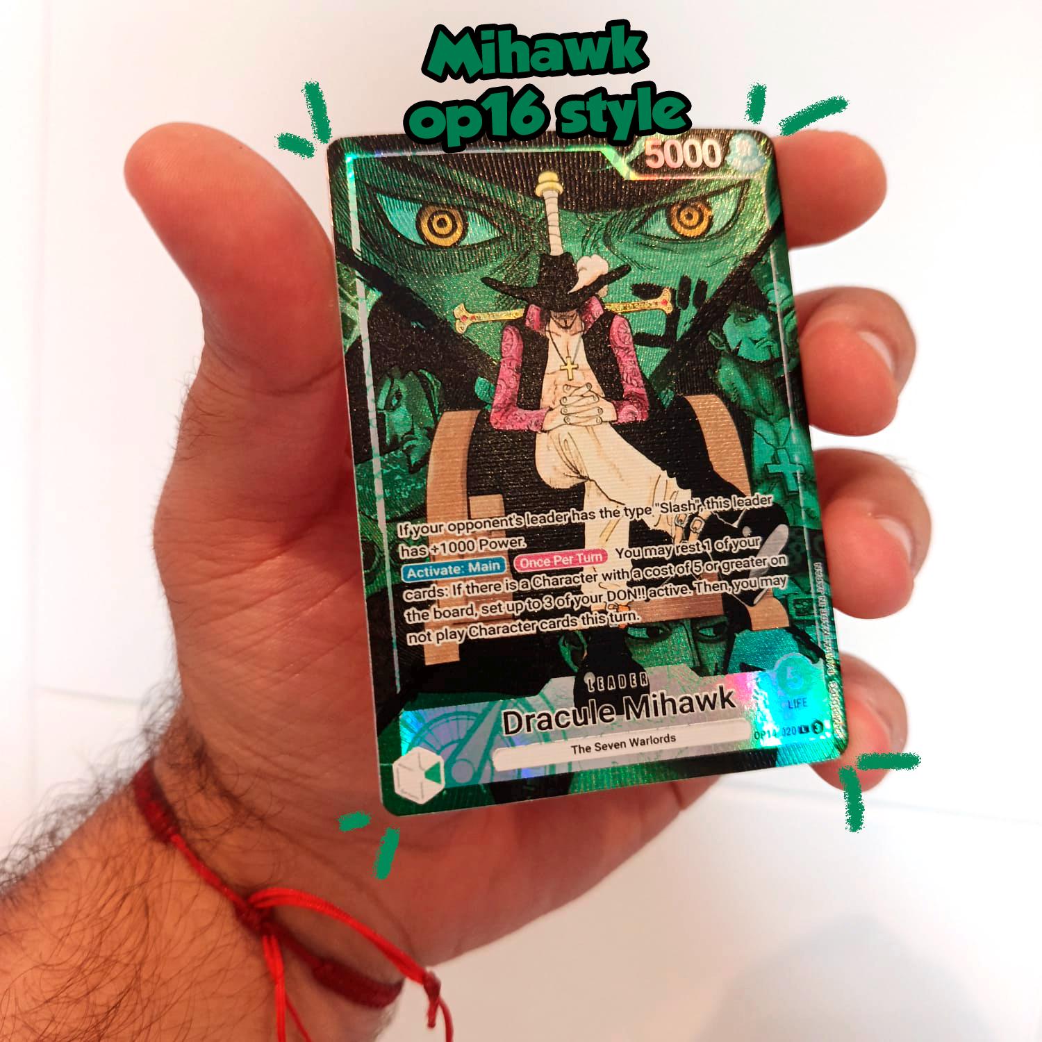 Mihawk OP14 Leader Custom - Etsy