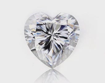 5.5mm Heart Cut Lab-Grown Diamond | D Color IF Clarity CVD