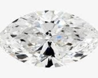 6x12 mm Marquise Cut Lab-Created Diamond – D Color IF, GIE Certified