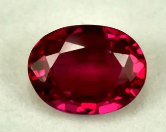 12+ CT Mozambique Ruby – Oval Cut, GIE Certified Gemstone