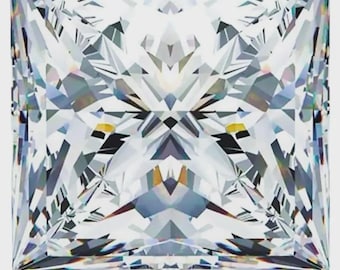 4x4mm Princess Cut Lab-Grown Diamond • D Color IF Clarity CVD Stone