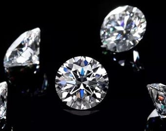 3mm Lab Grown Diamond – Round CVD Stone, D Color VVS1 (Pack of 5)
