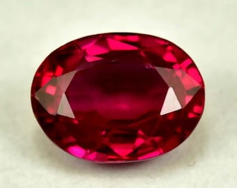 12+ CT Mozambique Red Ruby – Oval Cut Loose Gemstone, GIE Certified