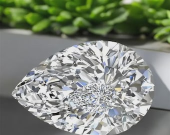 8x5mm Pear Cut Lab-Grown Diamond • D Color, IF Clarity CVD Loose Stone
