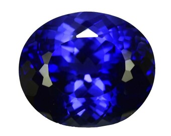 12+ CT Untreated Blue Sapphire – Oval Cut GIE Certified Gemstone