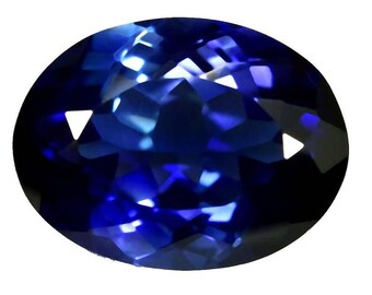 9+ Ct Untreated Blue Sapphire Oval Cut Gemstone: GIE Certified