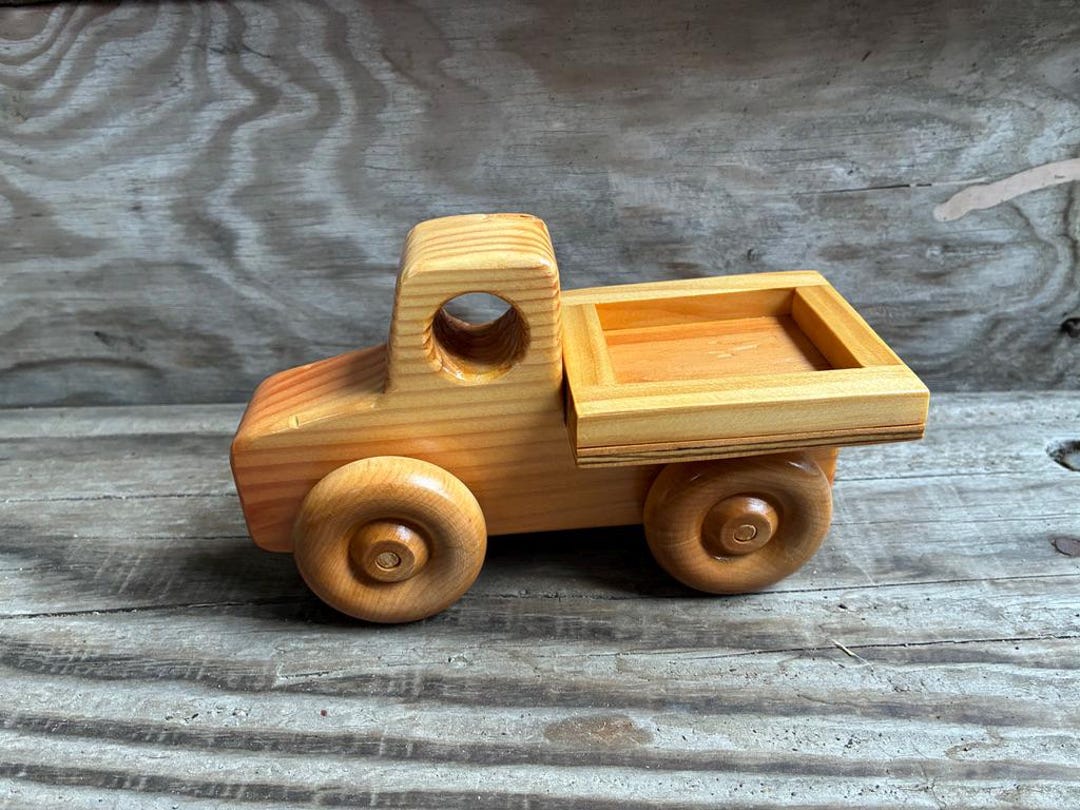 Rustic Toy Handcrafted Wooden Farm Truck Toy: Rustic Heirloom Style - Etsy