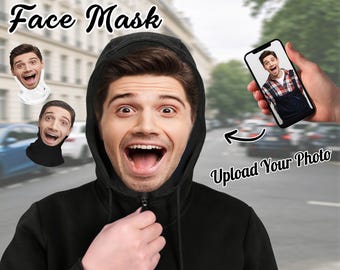 Custom Face Spoof Mask, Personalized Photo Cosplay Performance Mask, Funny Prank Headgear Costume Accessory for Men Women