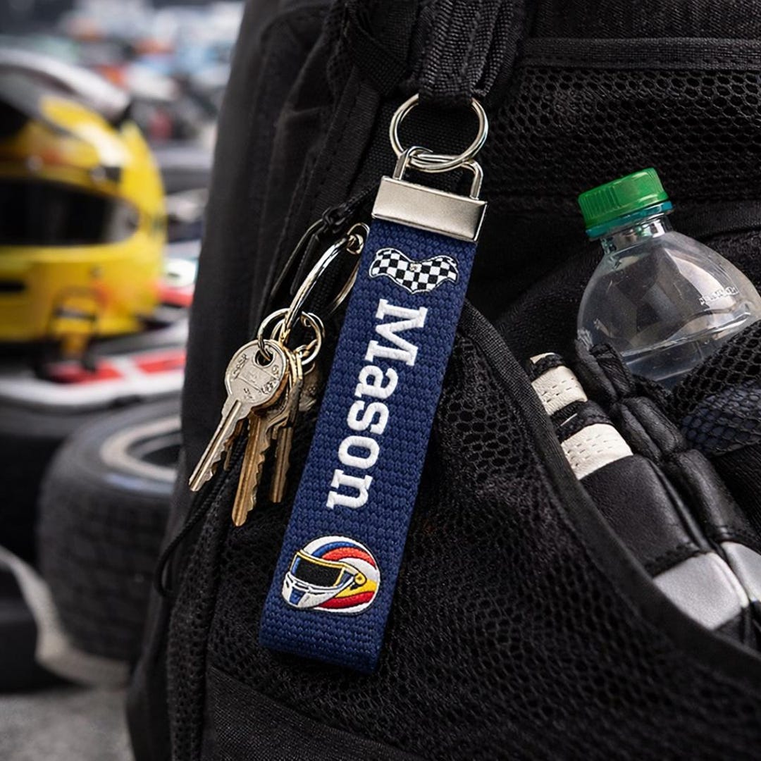 Mid Ohio Raceway Keychain Personalized Racing Keychain Wristlet – Custom Name Motorsport Key Fob ...