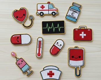 Health Care Embroidered Patch – Medical Iron On Patch
