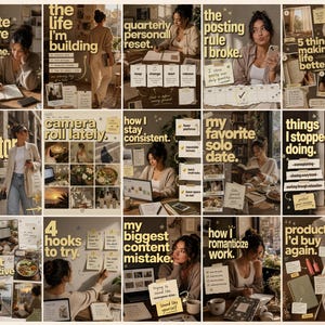 Modelos de Instagram para Marca Pessoal: Pacote com 127 Posts Editoriais Impactantes, Stories e Carrossel no Canva