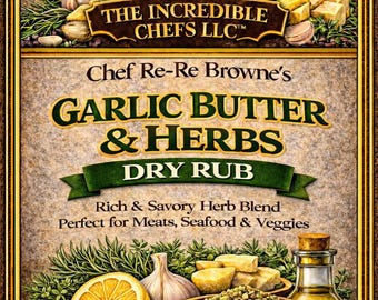 Garlic Butter & Herbs Dry Rub Seasoning Blend