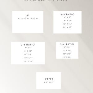 Minimal 2026 Yearly Calendar | One Page Year at a Glance | Large Wall Calendar Printable | A1 A2 A3 Giant Calendar PDF | Digital Download image 5