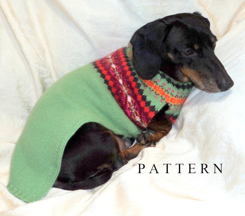 Dachshund Sewing Pattern for Small Dog Sweaters and Snoods or Etsy