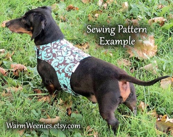 Dachshund Small Dog Harness Sewing Pattern with Leash Instructions Too. Reversible