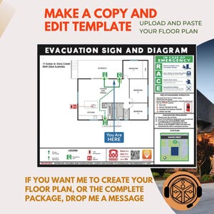 Downloadable Evacuation Diagram Templates – Editable in Canva