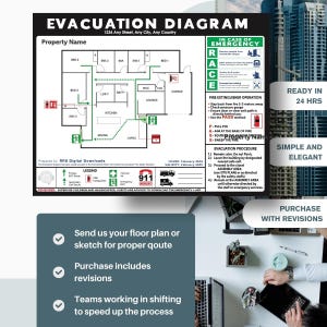 Custom Evacuation Diagram: Personalized Fire Safety Plan (Digital)