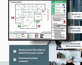 Custom Evacuation Diagram: Personalized Fire Safety Plan (Digital)