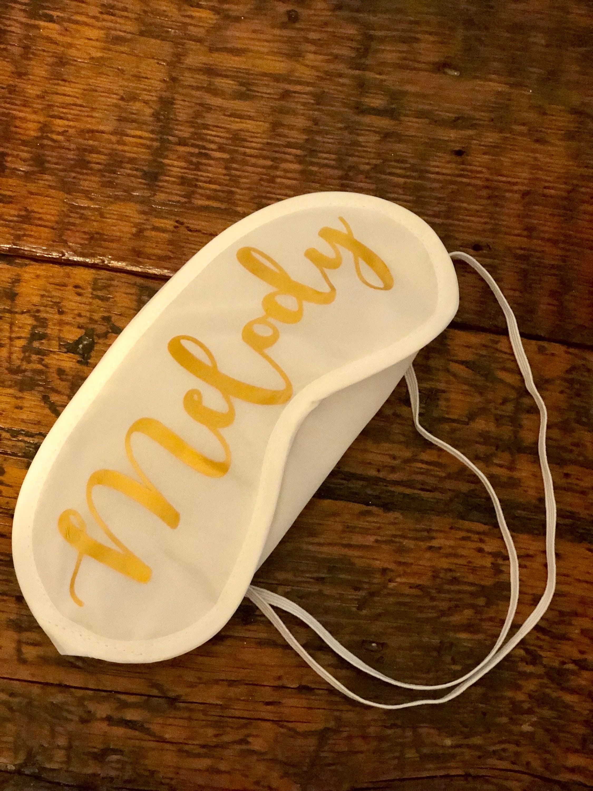 Custom satin sleep masks Etsy