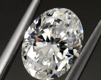 Par de diamantes ovalados de 10 x 8 mm creados en laboratorio, color D, claridad IF, piedra suelta certificada para la fabricación de joyas.